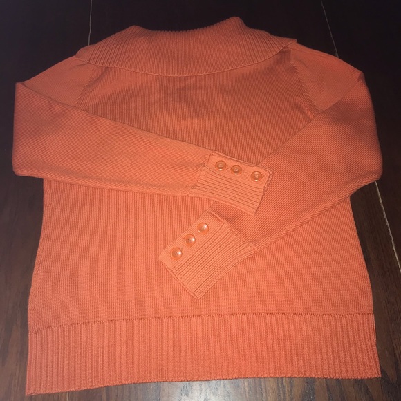 ⚡️August Silk 💯 Cotton Rust Sweater Size Large🦋 - Picture 4 of 8